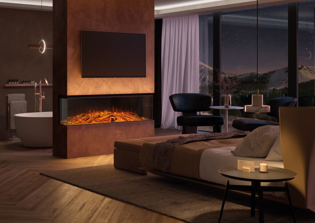 LED-Kamin im Wohnzimmer